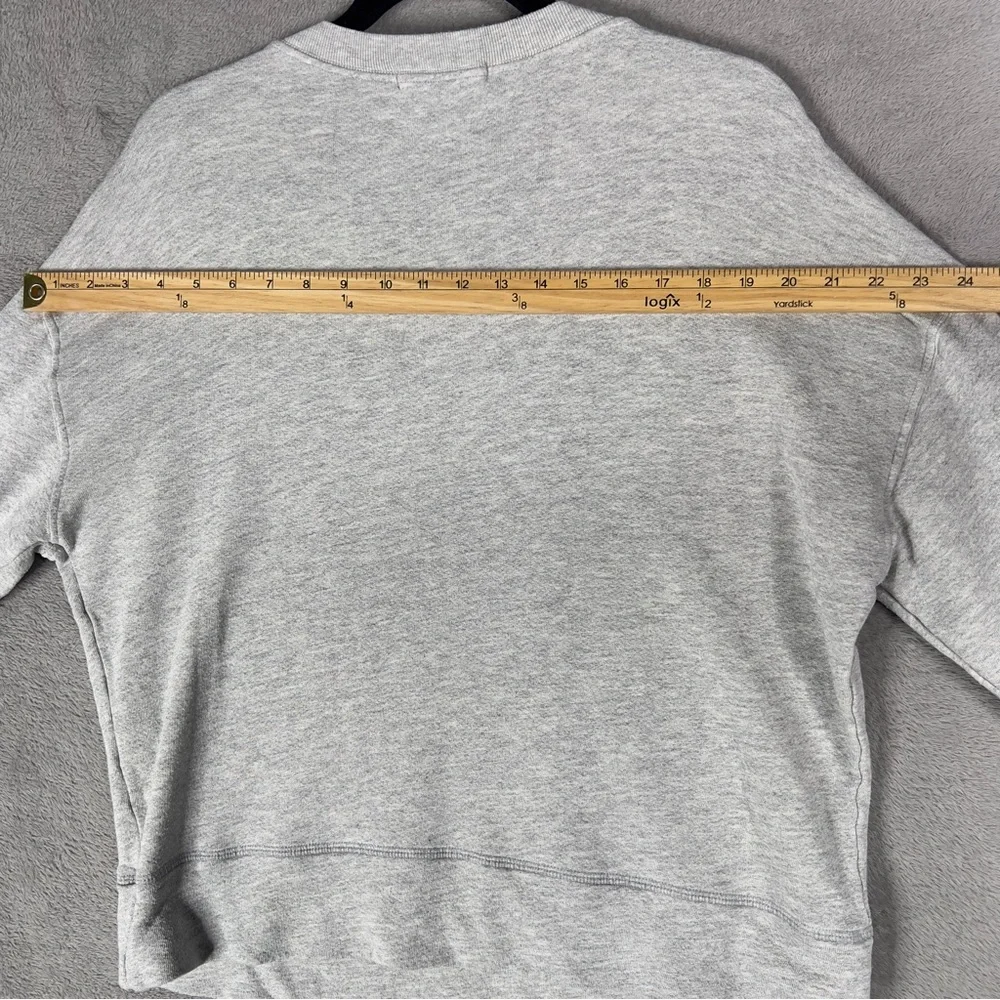 Perfectwhitetee Tyler French Terry Sweatshirt Women's Small Heather Gray Relaxed - Picture 11 of 12